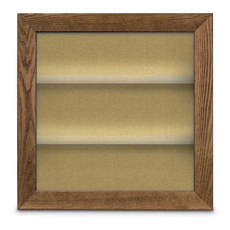 United Visual Products Outdoor Enclosed Combo Board, 42"x32", Gold Frame/Blue & Pearl UVCB4232ODG-BLUE-PEARL